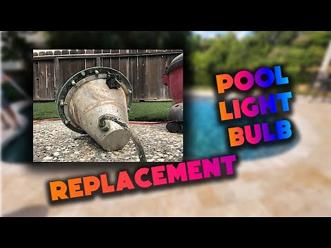 How to change a pool light bulb or housing!