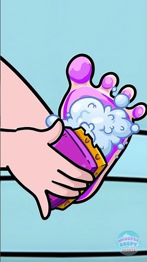 Wash Your Feet Time! 🦶 Healthy Hygiene Habits for Kids #kids #learning