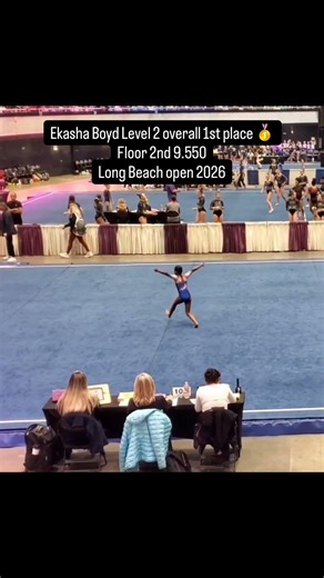 Level 2 Floor routine at Long Beach Open 2026