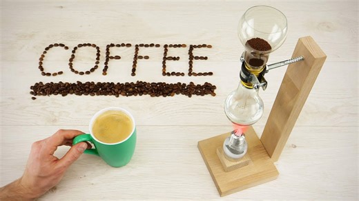 How I built a siphon coffee maker from lightbulbs | Unique DIY coffee brewer!