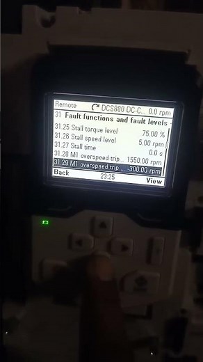 fault function and fault level parameters setting in DCS880 drive