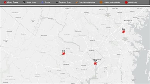 Ground stops lifted at all DC-area airports as severe weather subsides