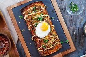 Pulled Pork Pizza Flatbread Recipe #SundaySupper