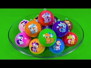 Looking For My Little Pony Slime With Sphere Coloring! Satisfying ASMR Video