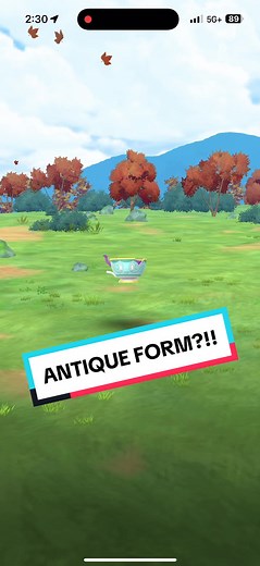 Discovering Sinistea's Antique Form in Pokémon Go