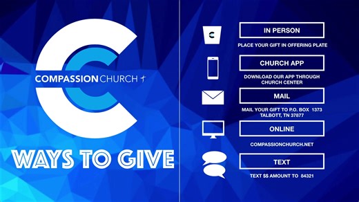 First Time Guest: https://www.compassionchurch.net/plan-your-visit Online Giving: https://www.compassionchurch.net/give Download our app: https://apps.apple.com/us/app/church-center-app/id1357742931 Website: https://www.compassionchurch.net _______ Subscribe to our other ministries channels and follow our social media pages: CC YouTube channel: https://m.youtube.com/c/CompassionChurchMorristown CC Facebook: https://www.facebook.com/compassionchurch CC Instagram: https://www.instagram.com/compass
