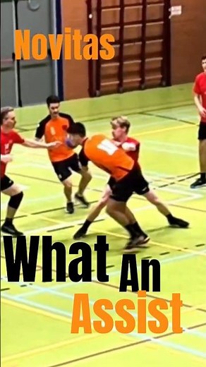 It’s Magic ⚡ Perfect Assist Through the Defense #handball #shorts