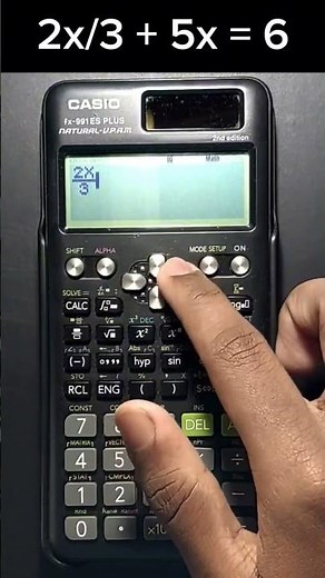 02. Equation solving on Casio fx 991 ES Plus