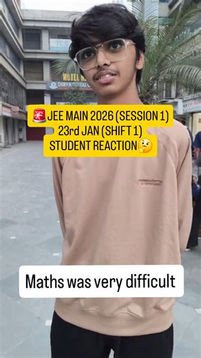🚨JEE MAIN 2026 (SESSION 1) 23rd JAN (SHIFT 1) STUDENT REACTION 🤯 Exam analysis | Maths was very difficult [ jee main 2026 live from center, jee main 2026 session 1 shift 2, jee main 2026 evening shift live, jee mains 2026 paper discussion, jee main 2026 live paper analysis, jee main 2026 complete solutions, jee 2026, jee main 2026, iit motivation, jee aspirants, engineering college, jee main 2026 session 1, engineering admissions, engineering student, jee main 2026 live reaction, live reaction