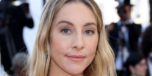 Este Haim Marries Jonathan Levin in a Princess Gown With 3D Sculptural Shoulders and Hips