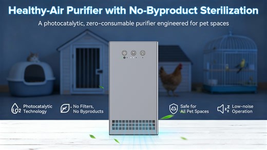 Healthy-Air Purifier with No-Byproduct Sterilization