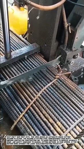 Automatic Rebar Cutting Machine | Fast & Precise Steel Bar Processing.