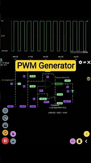 Square wave generator using op amp | #741 #circuit #projects #science