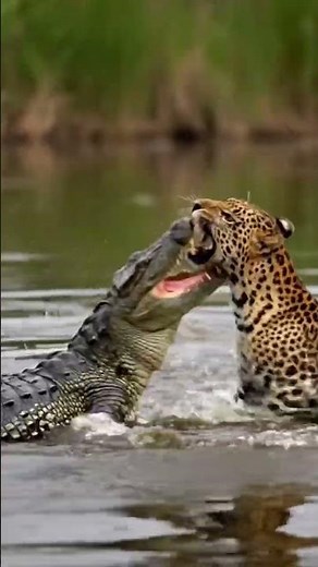 Leopard vs Crocodile Underwater – Epic Wildlife Battle! #LeopardVsCrocodile #WildlifeBattle #Animals