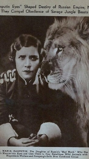 2.6K views · 33 reactions | Maria Rasputin – The #Circus Performer Daughter of Rasputin From Russian mysticism to lion taming in #Europe #mariarasputin #fyp #reels #history #video | She's So Cool | Facebook