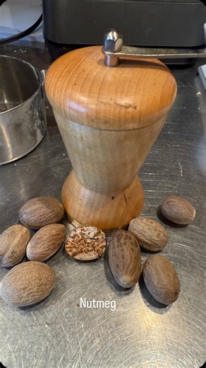 Nutmeg! Try fresh grinding. It’s a game changer! Everything can be found at bulk food stores and online. #tips #homemade #diy #baking #spices | Hughes Farm & Apiary
