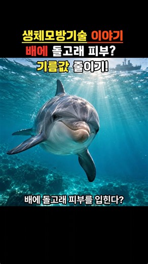 배에 돌고래 피부를 입힌다? 기름값 줄이는 코팅의 비밀 #생체모방기술 #돌고래피부 #윤별TV