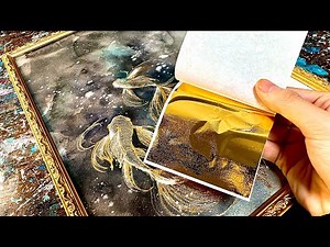 「金箔」を使って絵を描いたら豪華すぎた💰✨