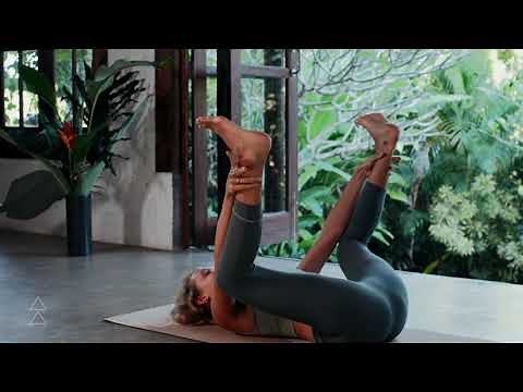 Happy Baby Pose Yoga Tutorial by Yoga Design Lab