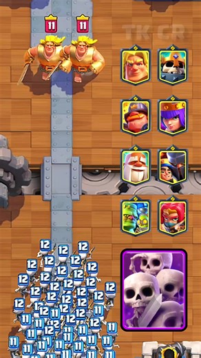 60 Skeletons vs All Champions💀 #clashroyale #clashroyaledaily #clashroyaleupdate