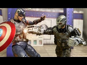 stop motion captain america vs crossbones