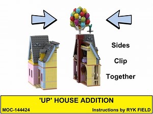 LEGO MOC-144424 'Up' House Addition (Disney 2023)