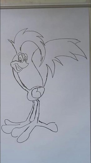 How to Draw the Road Runner #Roadrunner #LooneyTunes