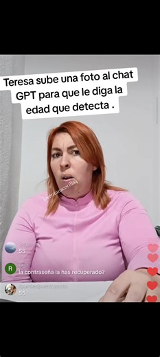 Teresa y la edad que detecta en la foto