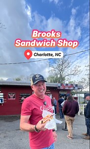 50 years strong and still slinging the best chili burger in Charlotte. 🔥 If you know, you know Brooks Sandwich House is a Queen City staple! #BrooksSandwichShop #CharlotteEats #queencity #charlottenc #nycfood #cltfood | Keef & Jess