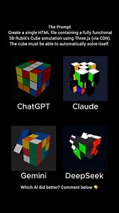 Chatgpt VS Claude VS Gemini VS Deepseek #creatorsearchinsights #fyp #fypシ #aicoding #trending