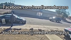 8.5K views · 331 reactions | You saw it first here!!!! The first ever alien abduction captured on video!!! I bet the person in the car had tacos! | Needles Underpass | Facebook