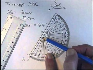 How to draw a triangle when you are told the lengths of two sides and you have one angle