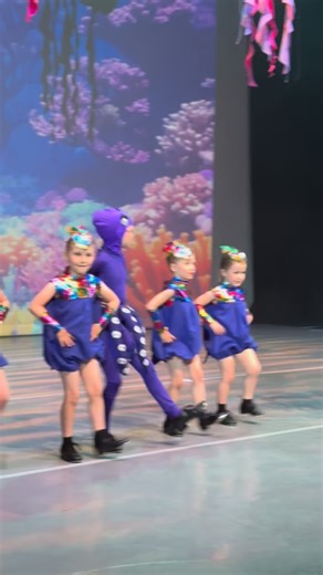 Making waves on stage! 🌊💙 Our little tappers brought all the underwater magic in their routine - so proud of this amazing group! 🐠 | SJ Academy of Dance