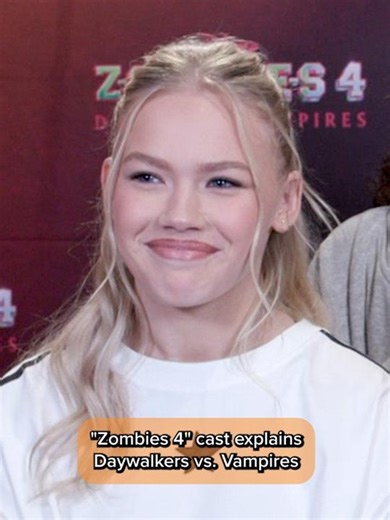 On The Red Carpet on Instagram: "Daywalkers or Vampires — who’s got the most “swag?” The cast of #Zombies4 is answering our burning questions about the new squad.  "Zombies 4: Dawn of the Vampires" releases July 10 on @disneychannel and streams next day on @disneyplus. Full interview at the link in our bio. @disneyzombies @megdonnelly @chandlerkinney @malachibarton @freyaskye"