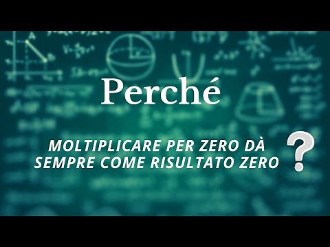 Moltiplicare per ZERO: Perché dà sempre ZERO?