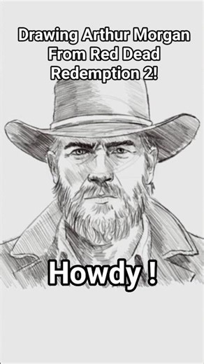 I Drew Arthur Morgan from RDR2! #art #gaming