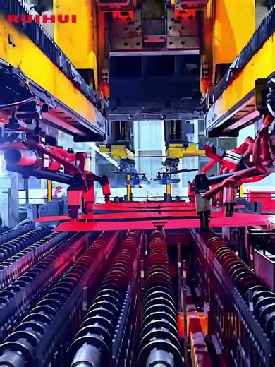 🚀 How does a hot forming line handle steel sheets with grace?