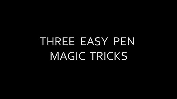 Three Easy Pen Magic Tricks - Vanish, Change & Transformation Tutorial