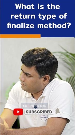 Return Type of Finalize Method | Java Interview Question | #shorts #kiransir
