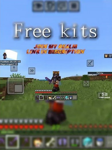 Minecraft realm of mine join now and play. free kits too #minecraft #technoblade #minecraftlegends