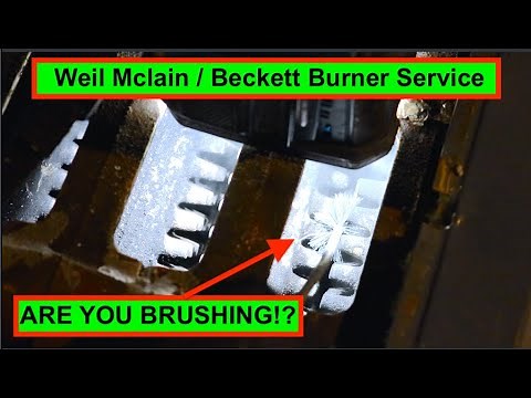 How to Service/Brush an Oil Boiler | Weil Mclain - Beckett Burner