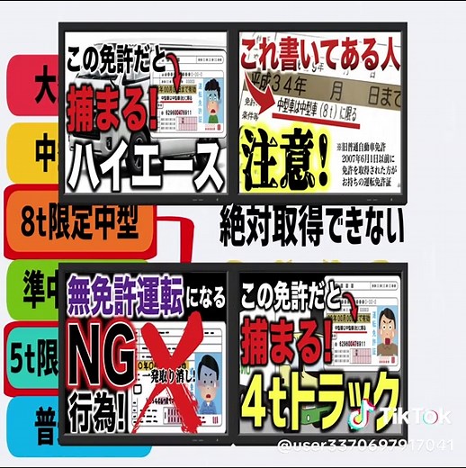 8t限定中型免許でのマイクロバス運転条件