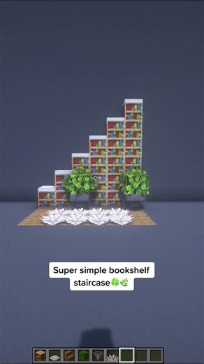 Super Simple Bookshelf Staircase Design