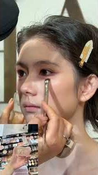 Viral makeup tutorial look.