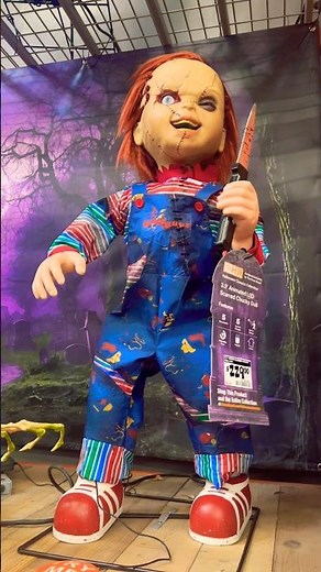 3.5 ft. Animated LED Scarred Chucky Doll H38
