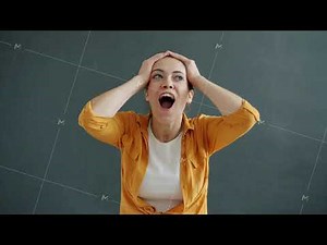 Slow motion of surprised young lady screaming yes and expressing excitement and joy