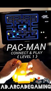 Pac-Man Level 1 - Connect And Play - Classic Namco Arcade Games Joystick Controller