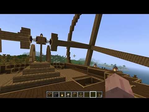 Minecraft mod Valkyrien Skies + Eureka & takeoff