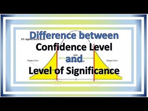 Difference between level of confidence and significance level