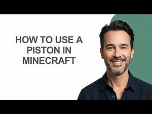 How To Use A Piston In Minecraft - KevinHowTo